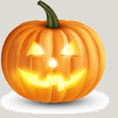 Dynia ze świecącymi oczami